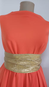Crep Jerse Orange, fluid, elastic  ELA1364